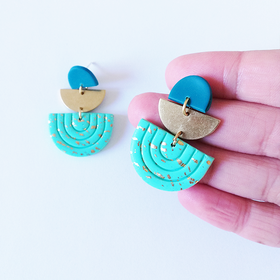 Metal Rainbow turquesa detalle